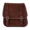 GLAM レザーサドルバッグ 22L (ダークブラウン)