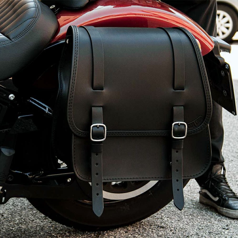 GLAM レザーサドルバッグ 22L (ダークブラウン)3