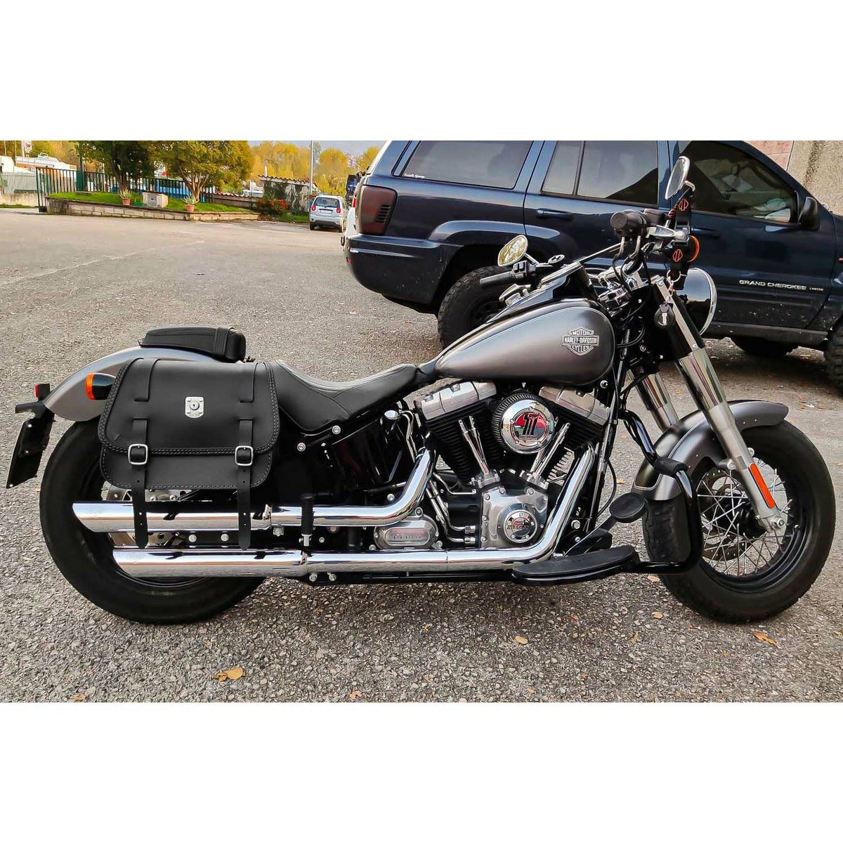 リトル GLAM レザーサドルバッグ 16.5L (ブラック)2