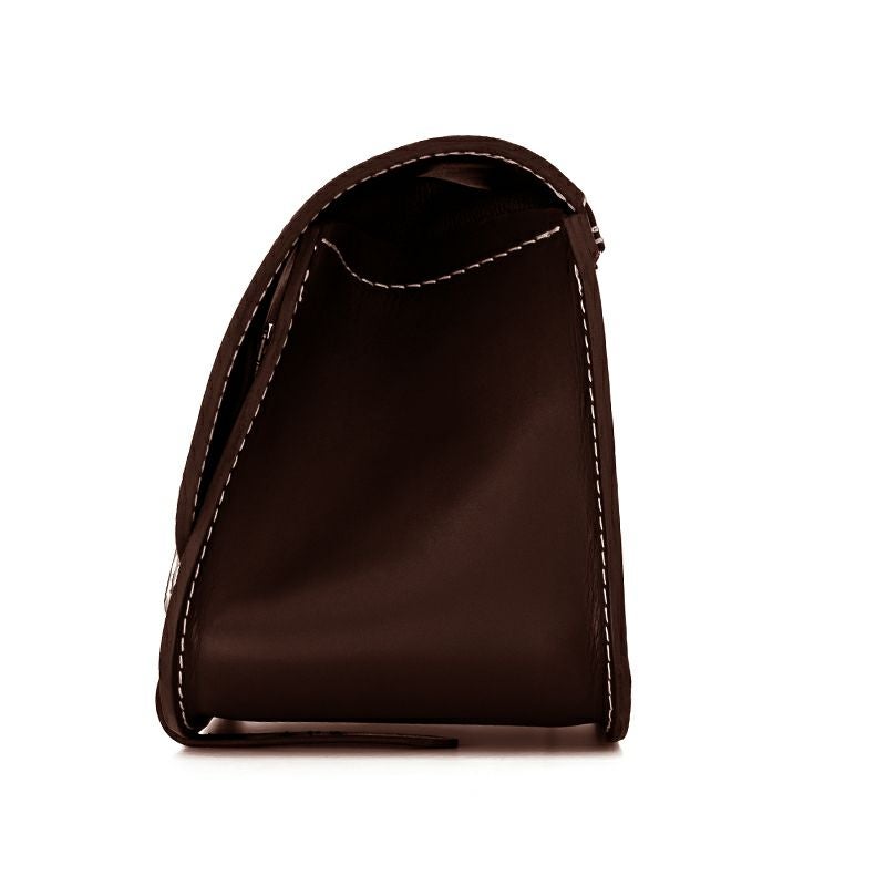 リトル GLAM レザーサドルバッグ 16.5L (ダークブラウン)1