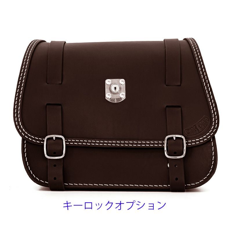 リトル GLAM レザーサドルバッグ 16.5L (ダークブラウン)7