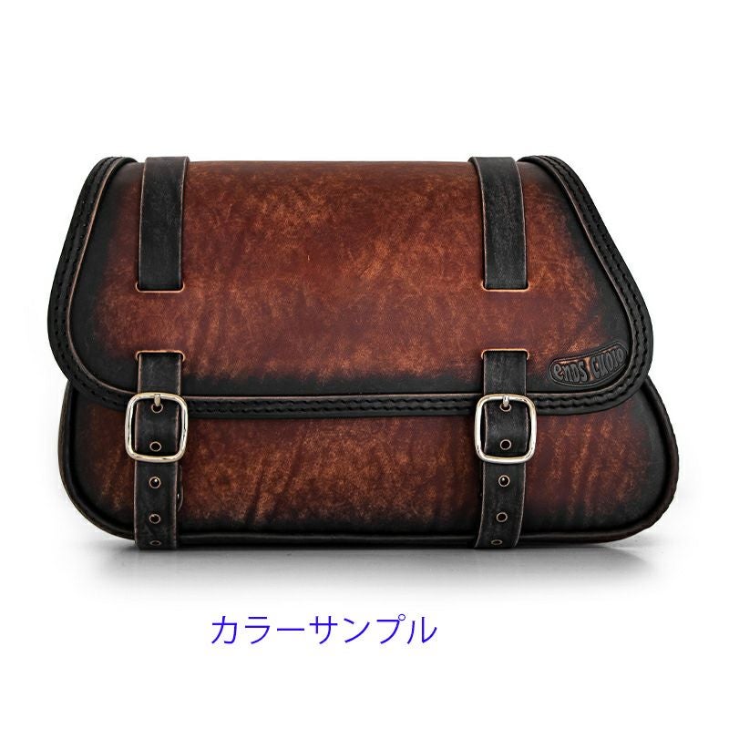 リトル GLAM レザーサドルバッグ 16.5L (ディストレスト・ツートーン・ダーク)7