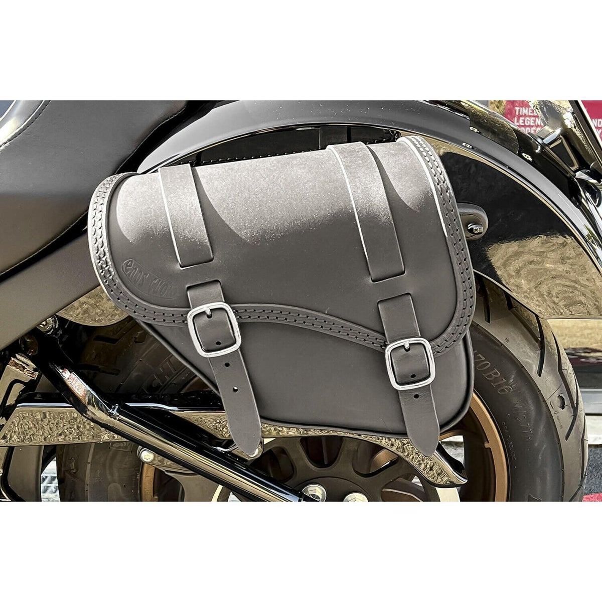 SOUL レザーサドルバッグ (ブラック)1