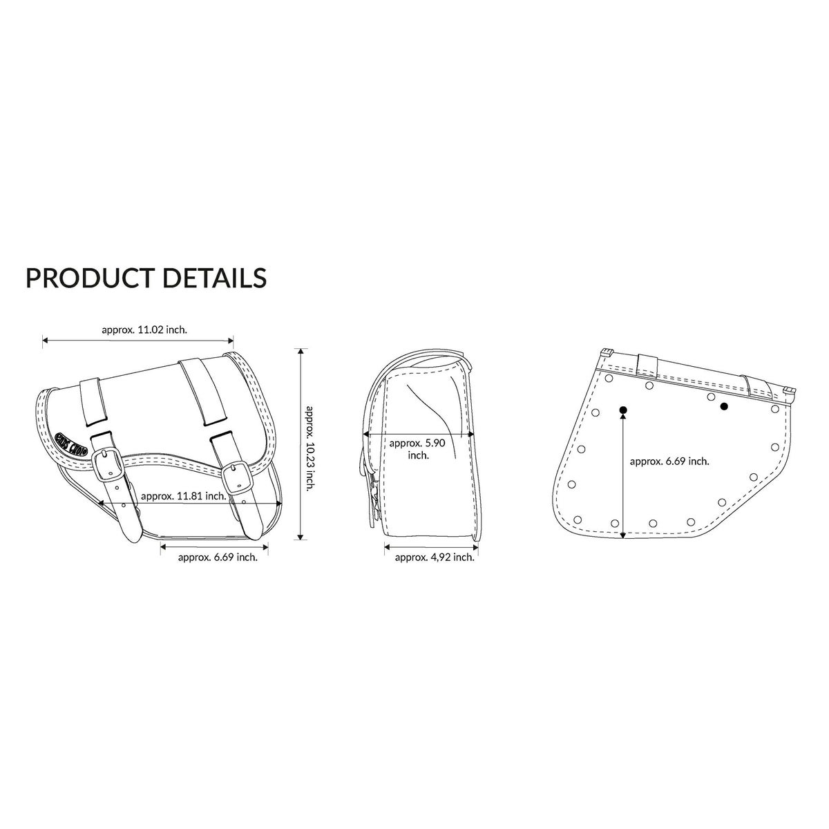 SOUL レザーサドルバッグ (リンクルレザー)10