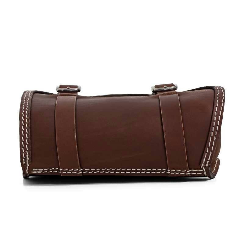 SOUL レザーサドルバッグ (ダークブラウン)2