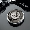 スカル＆チェーン・フュエルキャップ・メダリオン　スモーキークローム-01