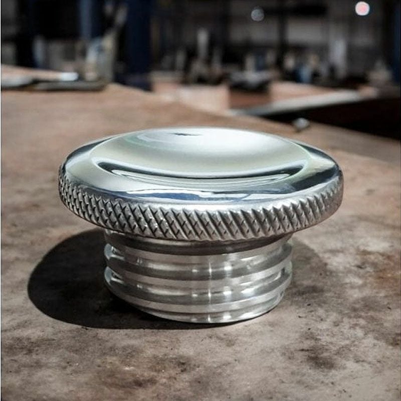 ハーレー ビレットアルミニウム JETSON ロープロファイル ガスキャップ ポリッシュ Motone（モートーン）