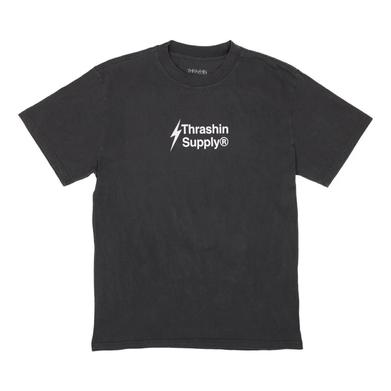Thrashin Supply プレミアムブランドロゴ Tシャツ ダークグレー