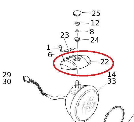クローム ヘッドライト マウントブラケット ダイナ/スポーツスター MCS 03