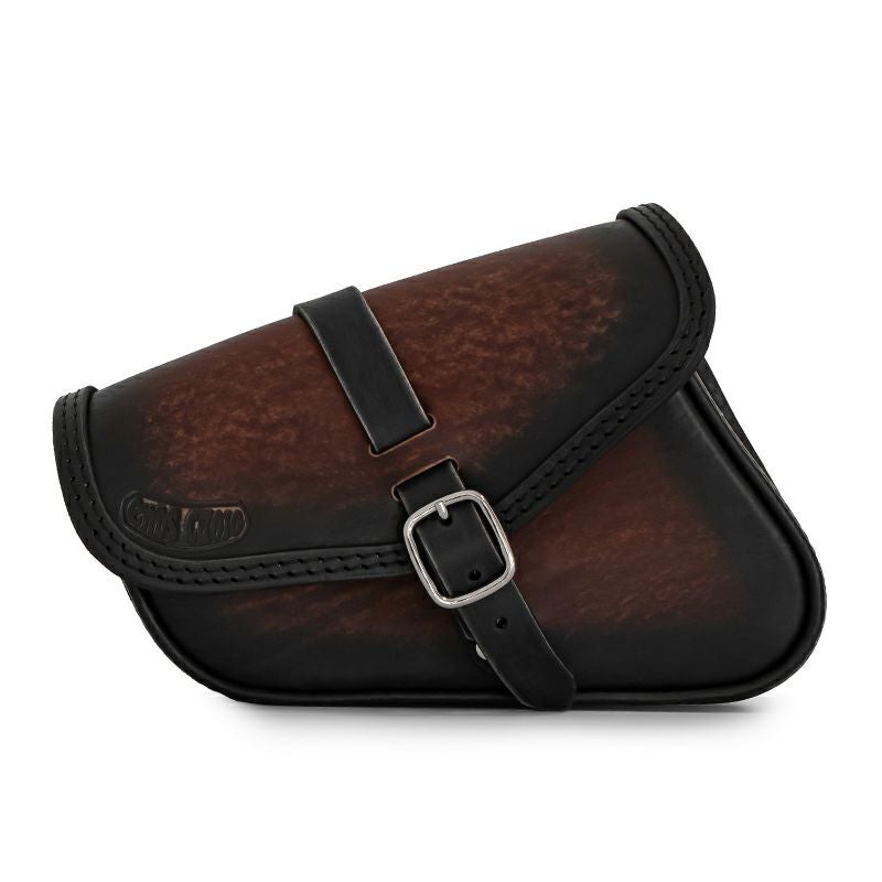 BEAT レザーサドルバッグ 5.3L (ディストレスト・ツートーン・ダーク)2