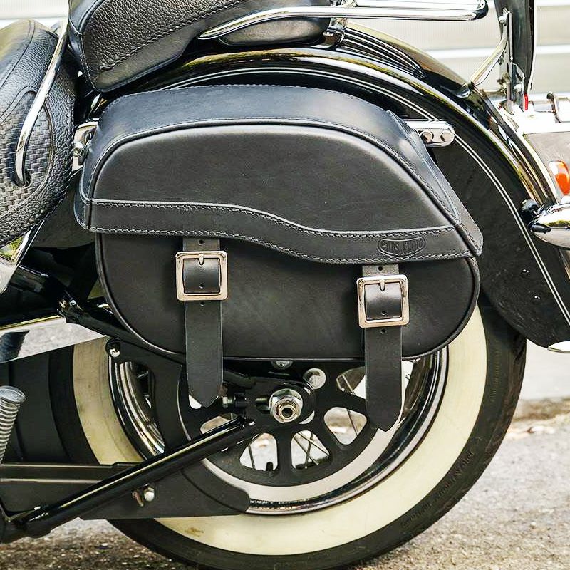 JAZZ レザーサドルバッグ 19.5L (ブラック)