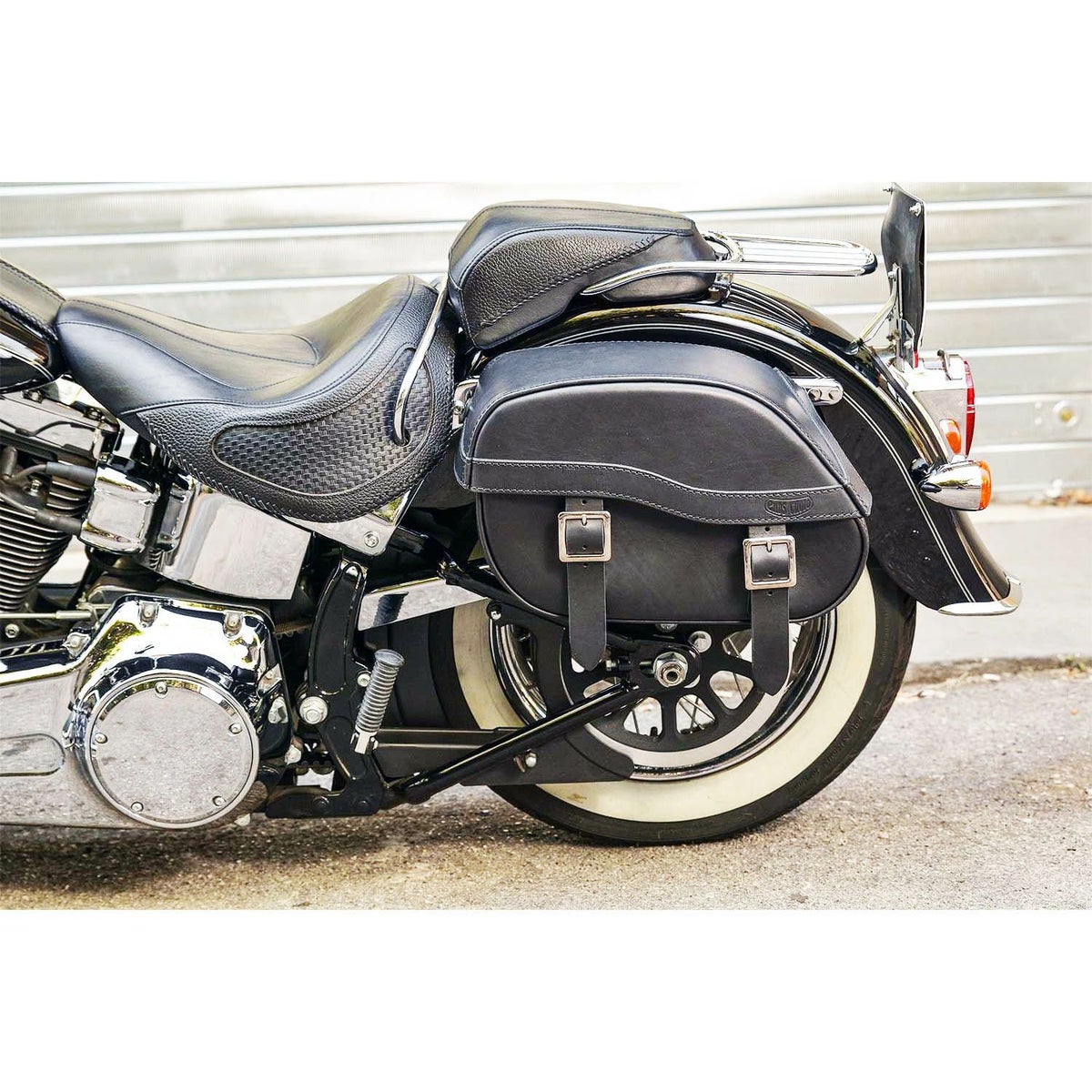 JAZZ レザーサドルバッグ 19.5L (ブラック)2