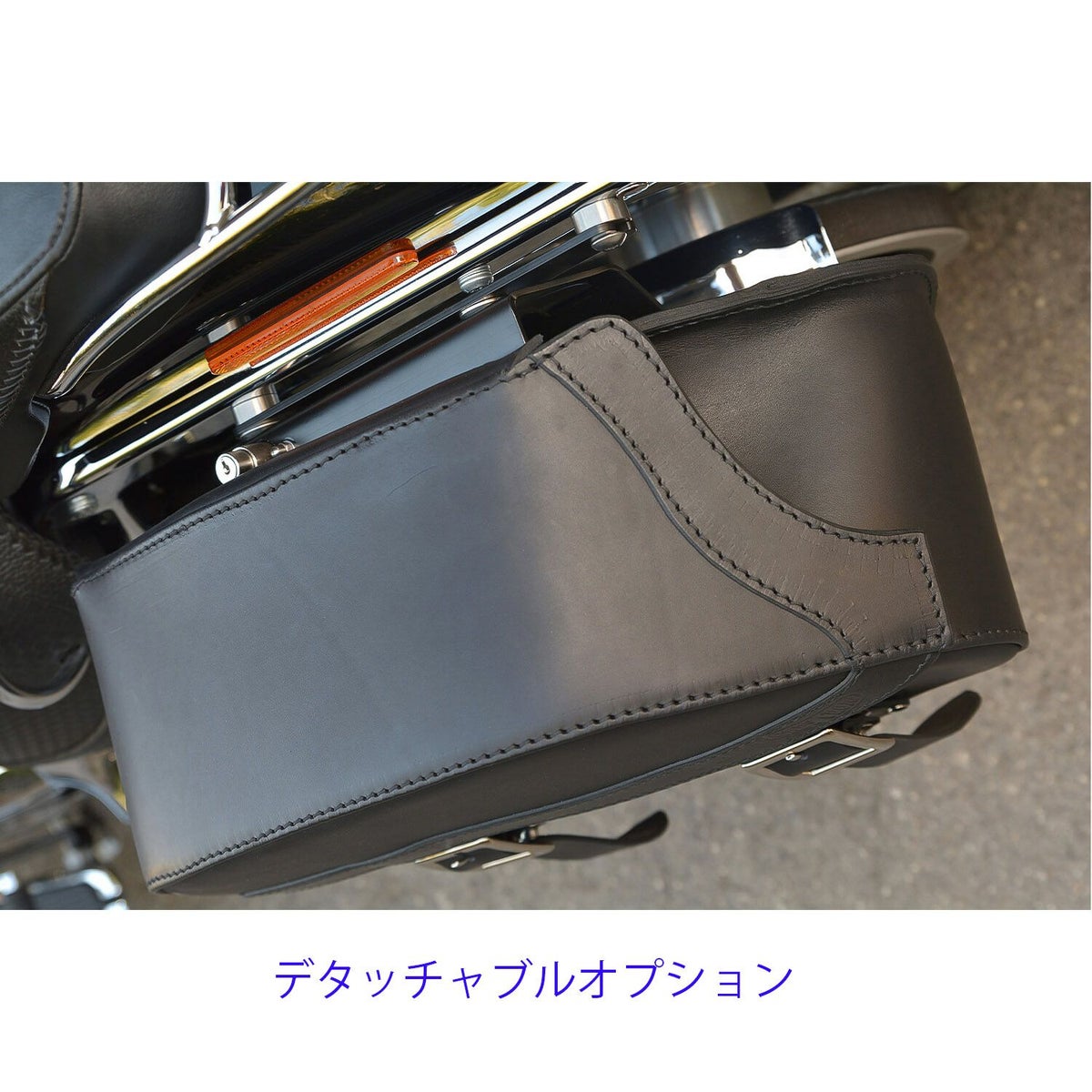 JAZZ レザーサドルバッグ 19.5L (ブラック)16