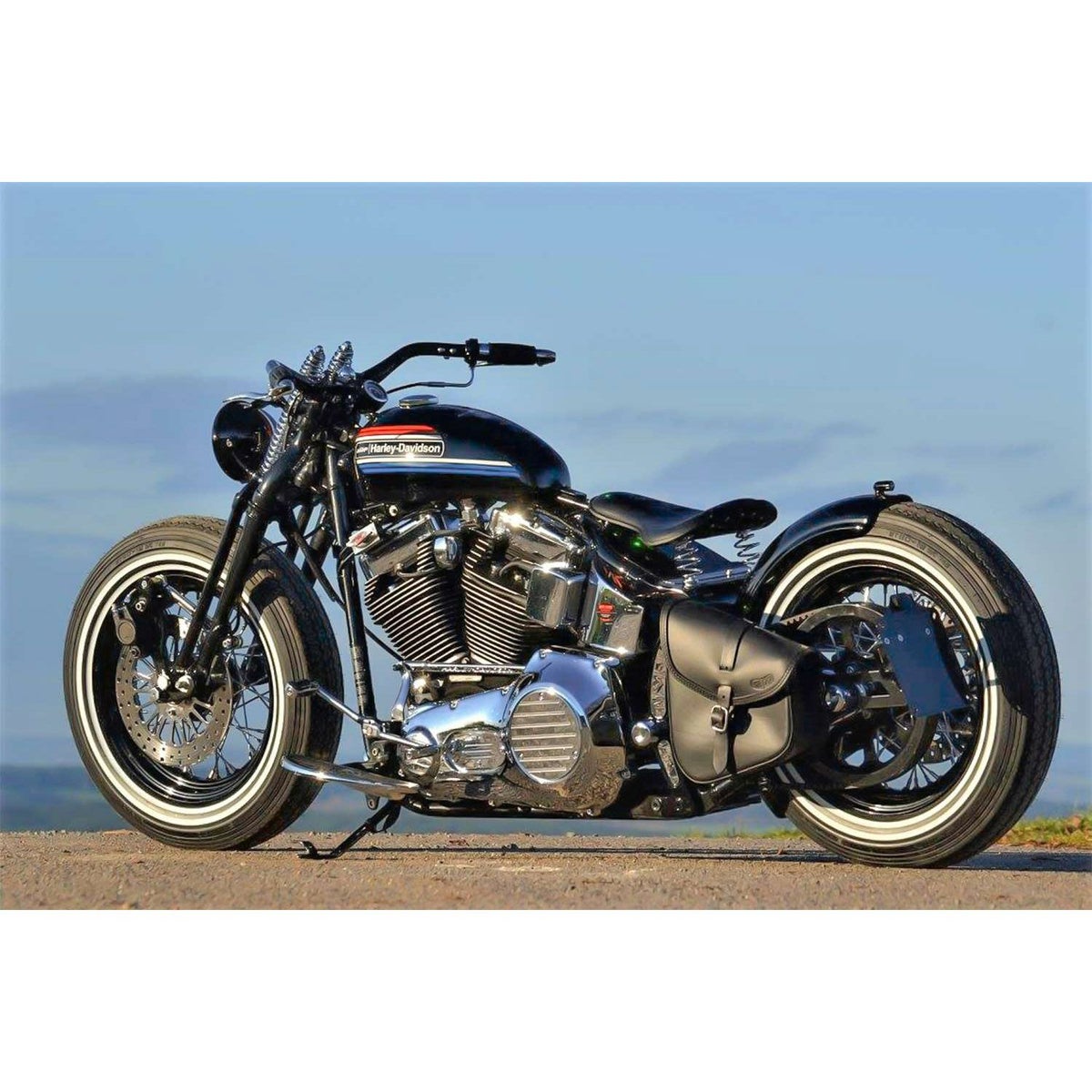 BOB レザー スイングアームバッグ 7L (ブラック)2