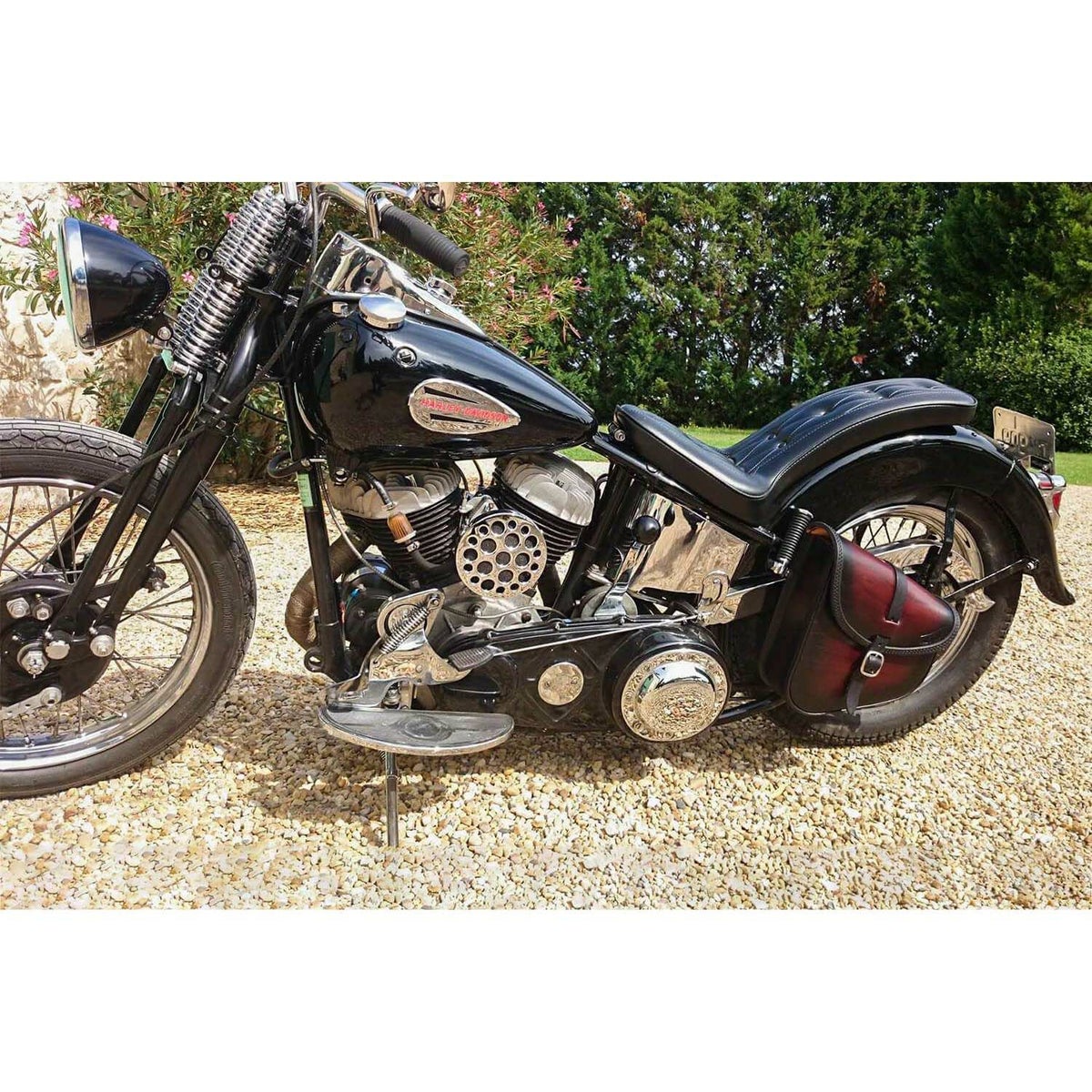 BOB レザー スイングアームバッグ 7L (ブラック)6