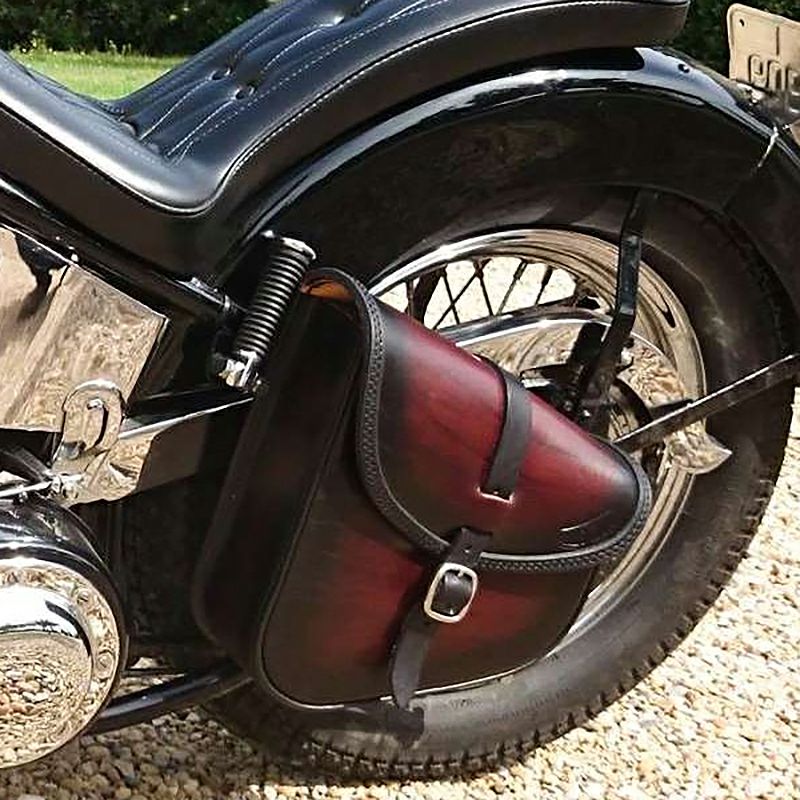 BOB レザー スイングアームバッグ 7L (ツートーン・ダーク)