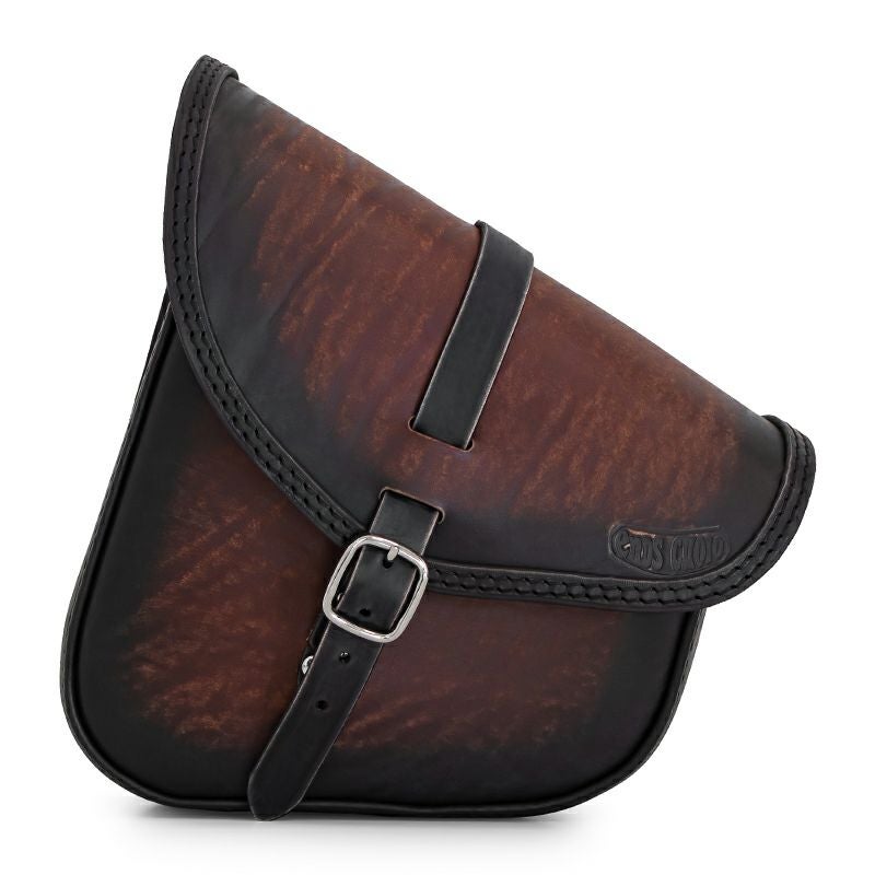 BOB レザー スイングアームバッグ 7L (ディストレスト・ツートーン・ダーク)