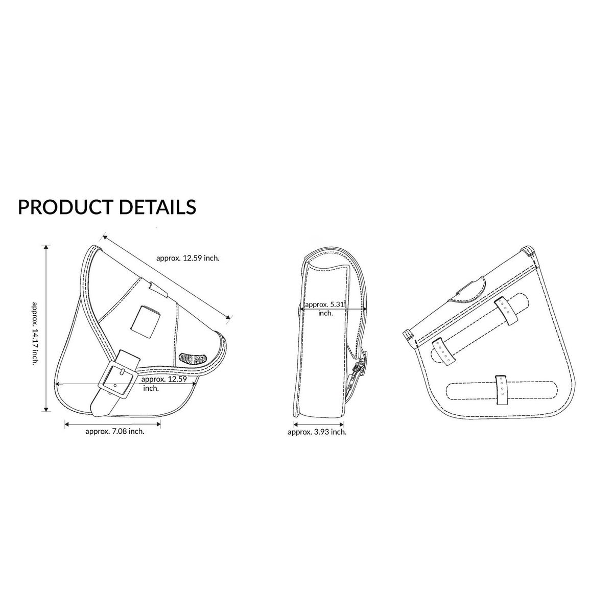 BOB Special レザー スイングアームバッグ (ダークブラウン)7