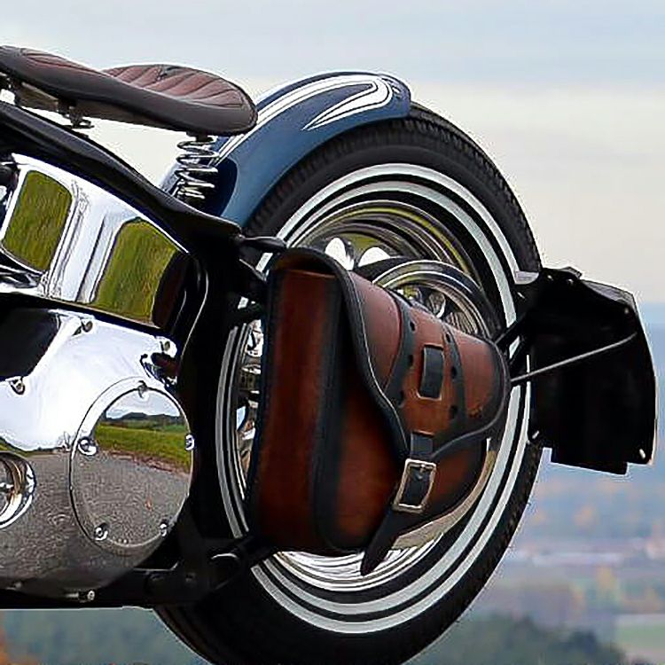 BOB Special レザー スイングアームバッグ (ディストレスト・ツートーン・ダーク)