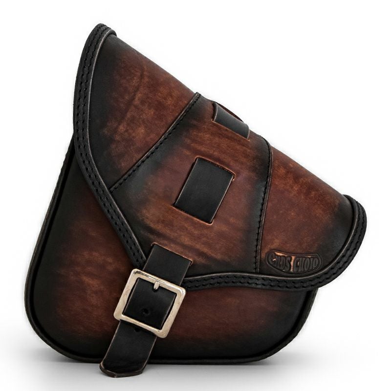 BOB Special レザー スイングアームバッグ (ディストレスト・ツートーン・ダーク)4