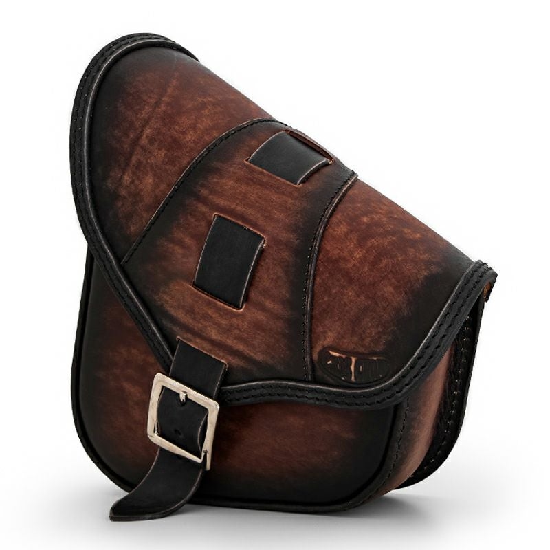 BOB Special レザー スイングアームバッグ (ディストレスト・ツートーン・ダーク)5