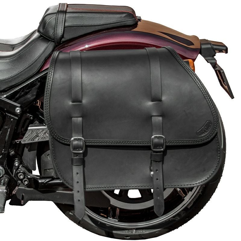 Country レザーサドルバッグ (ブラック)