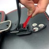 Folk レザーサドルバッグ (ブラック)4