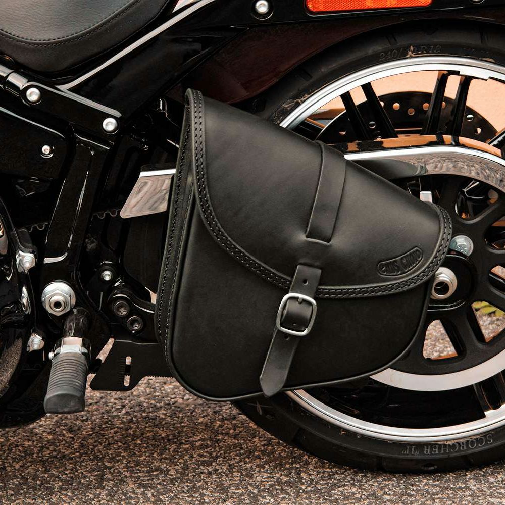 BOB レザー スイングアームバッグ (ブラック)