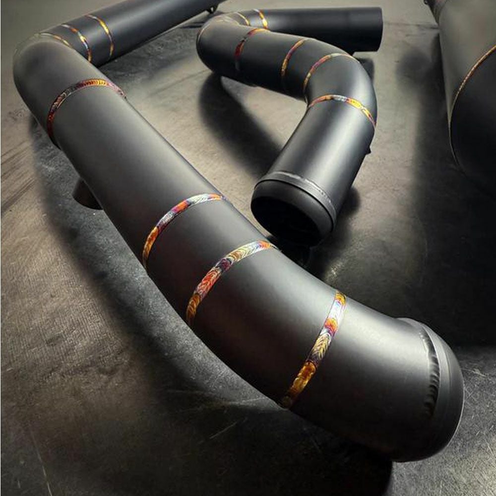 ローライダーST、スポーツグライド ワークスエディション ビッグボア フルエキゾーストマフラー (ブラック オニキス) SP Concepts 