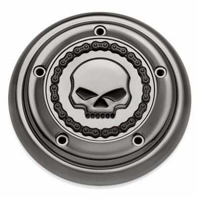 スカル＆チェーンコレクション・エアクリーナートリム　スモーキクローム　/スカル-01