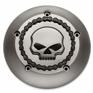 スカル＆チェーンコレクション・エアクリーナートリム　スモーキクローム　/スカル-01