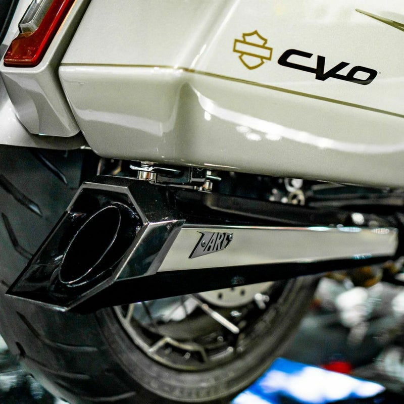 ZARD CVO スリップオンマフラー (ブラッククローム) 旧ロット 【M8 ツーリング】 