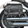 Folk レザーサドルバッグ デタッチャブル式 右用 (ブラック)