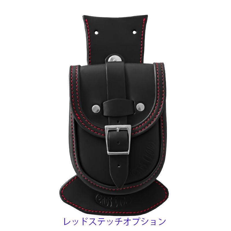 Slim Smart レザー タンクバッグ (ブラック) TCソフテイル8