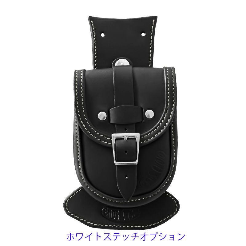 Slim Smart レザー タンクバッグ (ブラック) TCソフテイル10