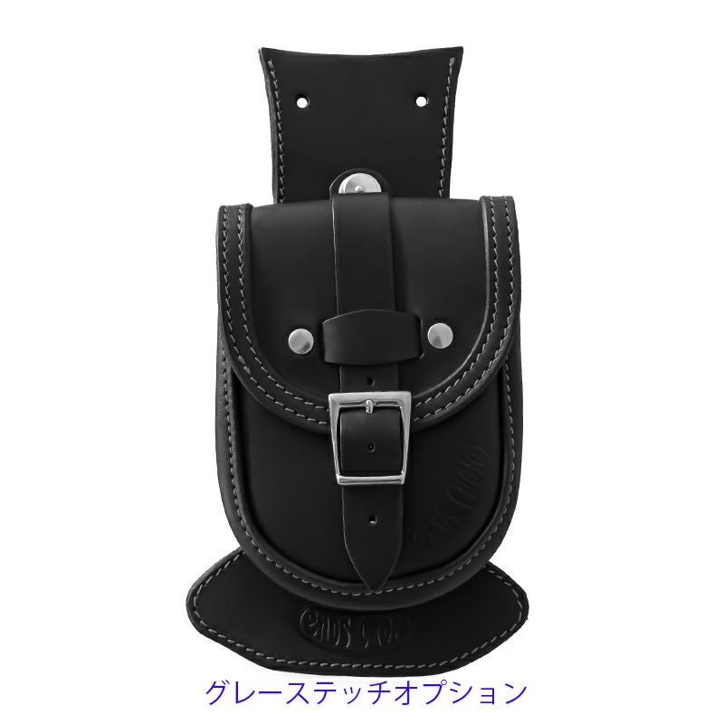 Slim Smart レザー タンクバッグ (ブラック) TCソフテイル11
