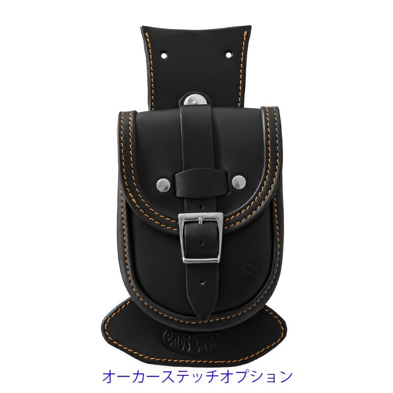 Slim Smart レザー タンクバッグ (ブラック) TCソフテイル13
