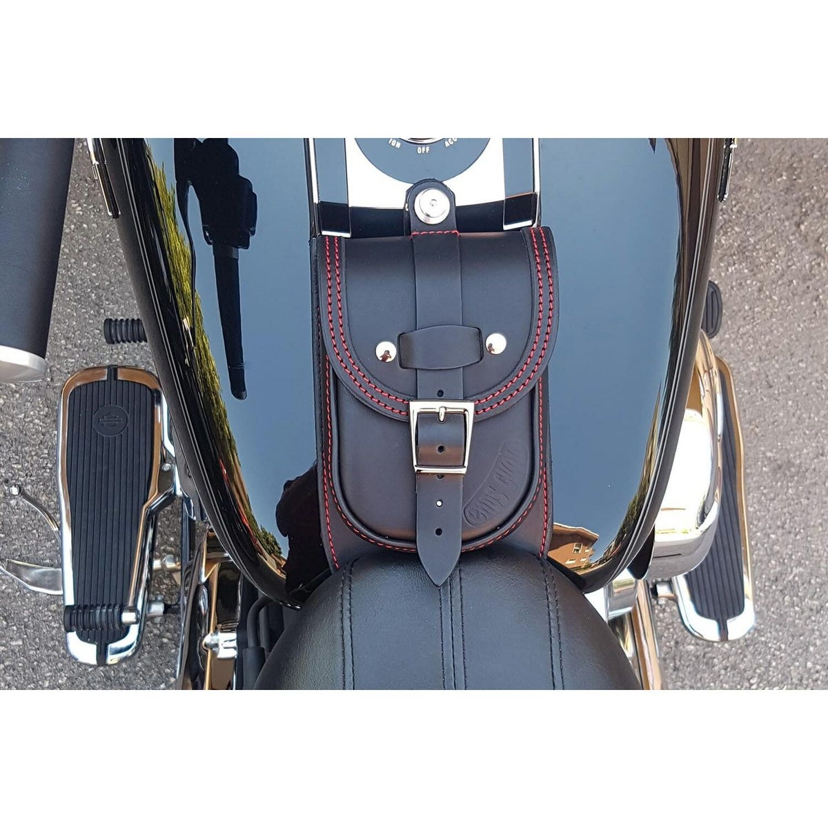 Smart レザー タンクバッグ (ディストレスト・ツートーン・ダーク) TCソフテイル2