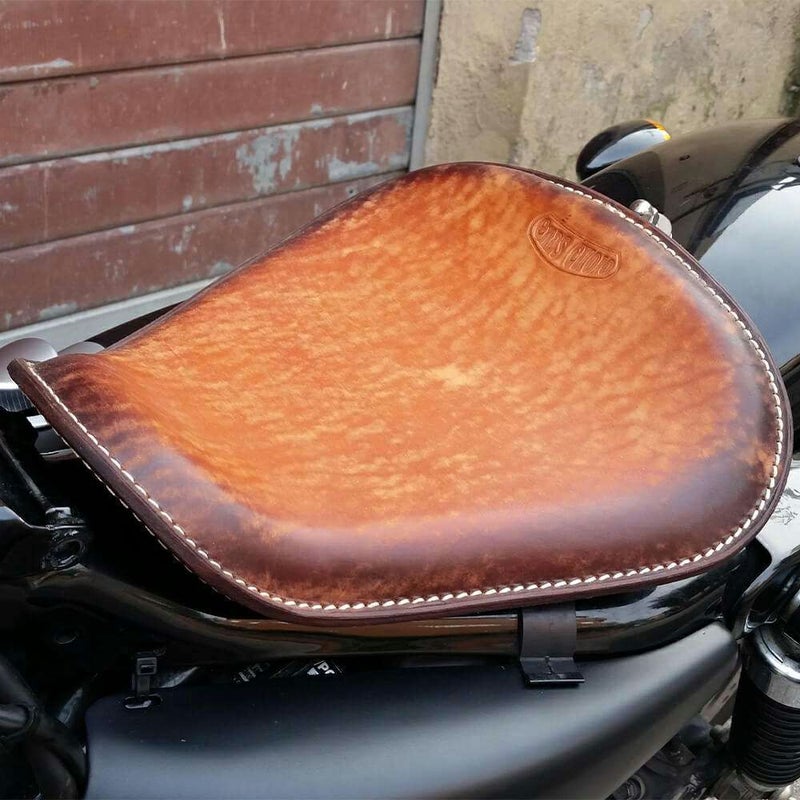 Solo Low レザーシート (ディストレスト・ツートーン)