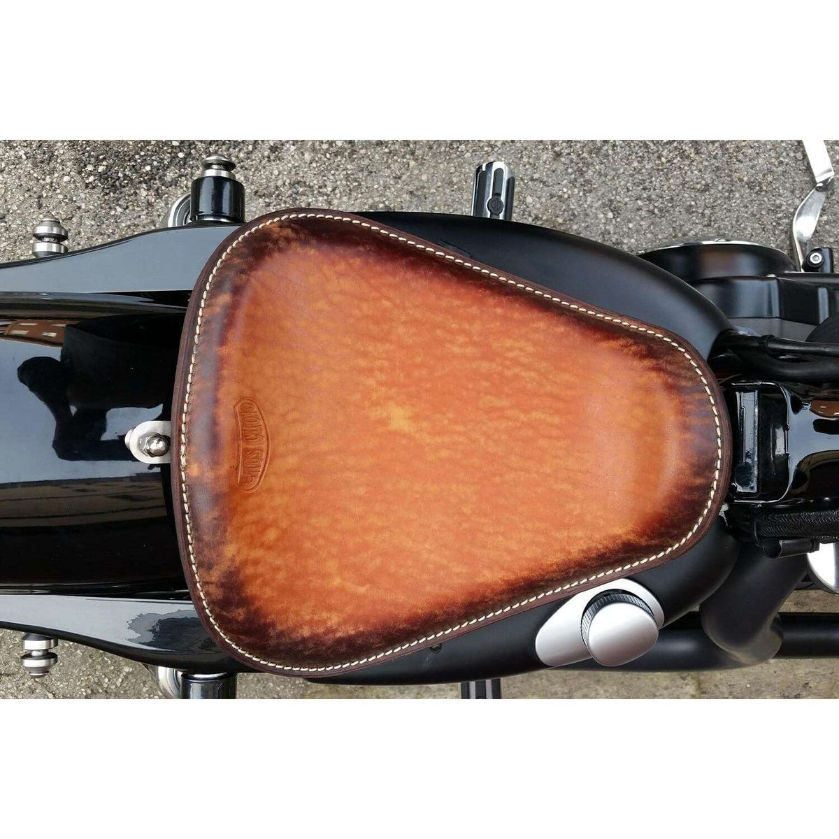 Solo Low レザーシート (ディストレスト・ツートーン)2