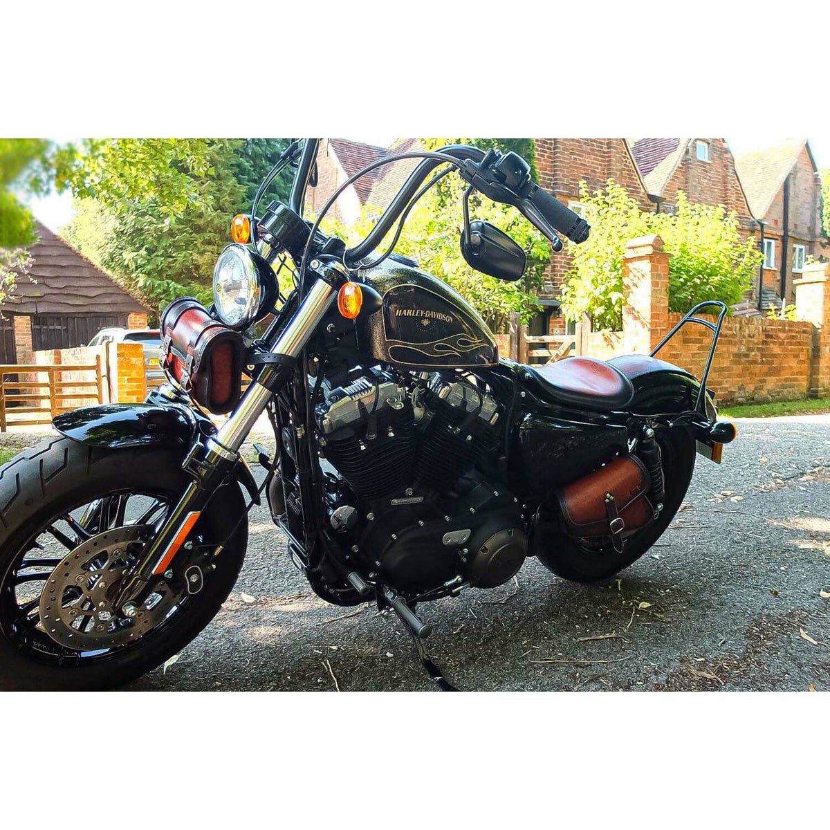 Solo Low レザーシート (ディストレスト・ツートーン・ダーク)3