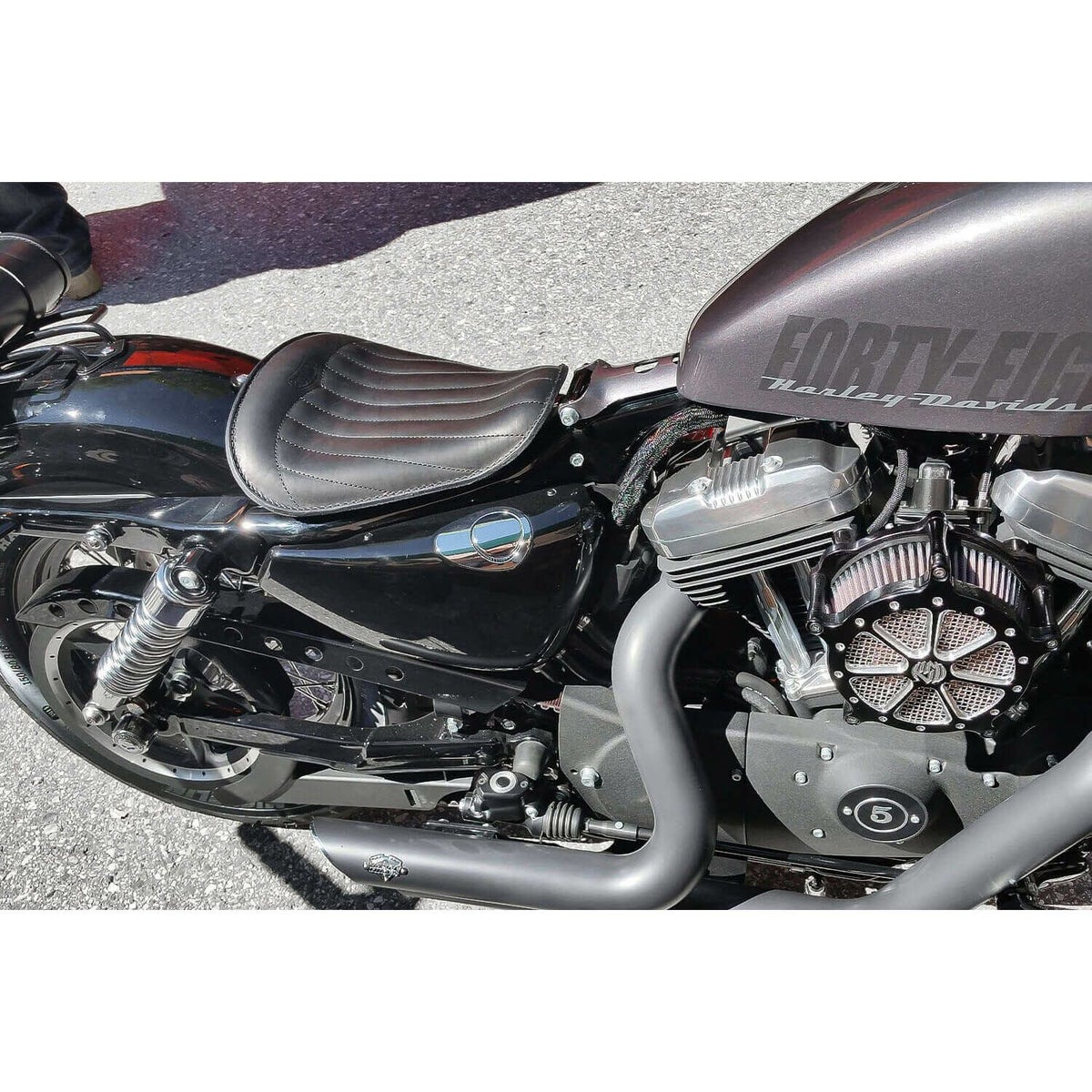 Solo Low Trapuntata レザーシート (ブラック)4