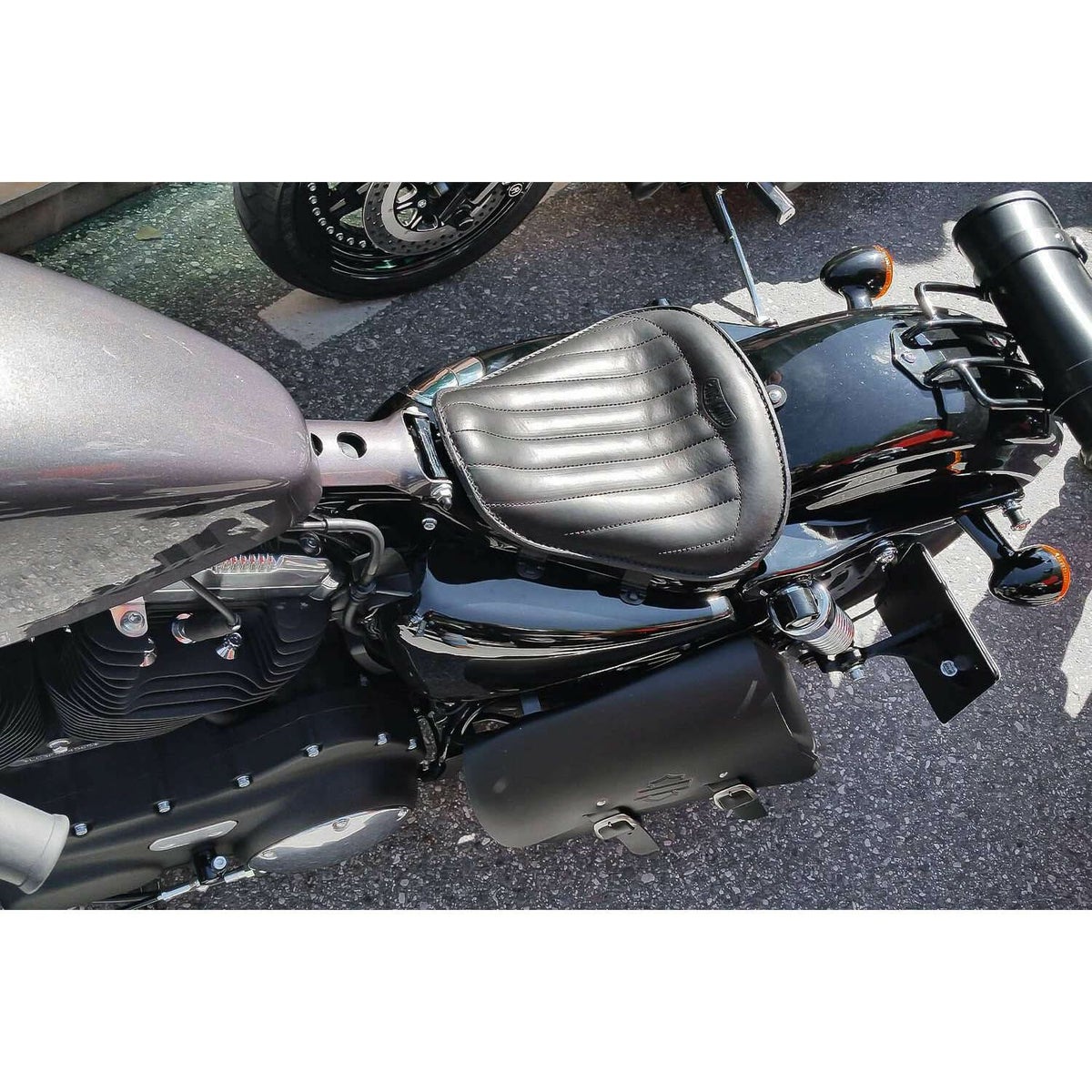 Solo Low Trapuntata レザーシート (ブラック)5