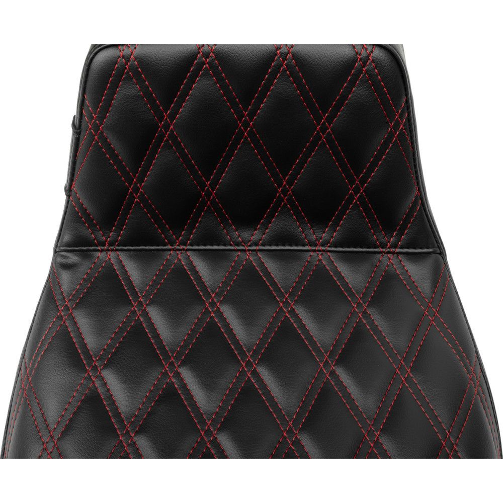 Le Pera ラペラ TailWhip ロングレッグシート レッドダブルダイアモンドステッチ 2024以降 FLHX FLTRX