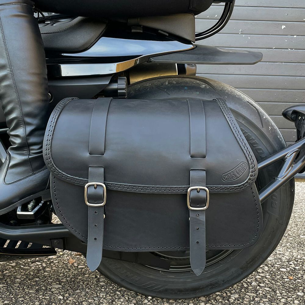 PROG レザーサドルバッグ 19L (ブラック) スポーツスターS