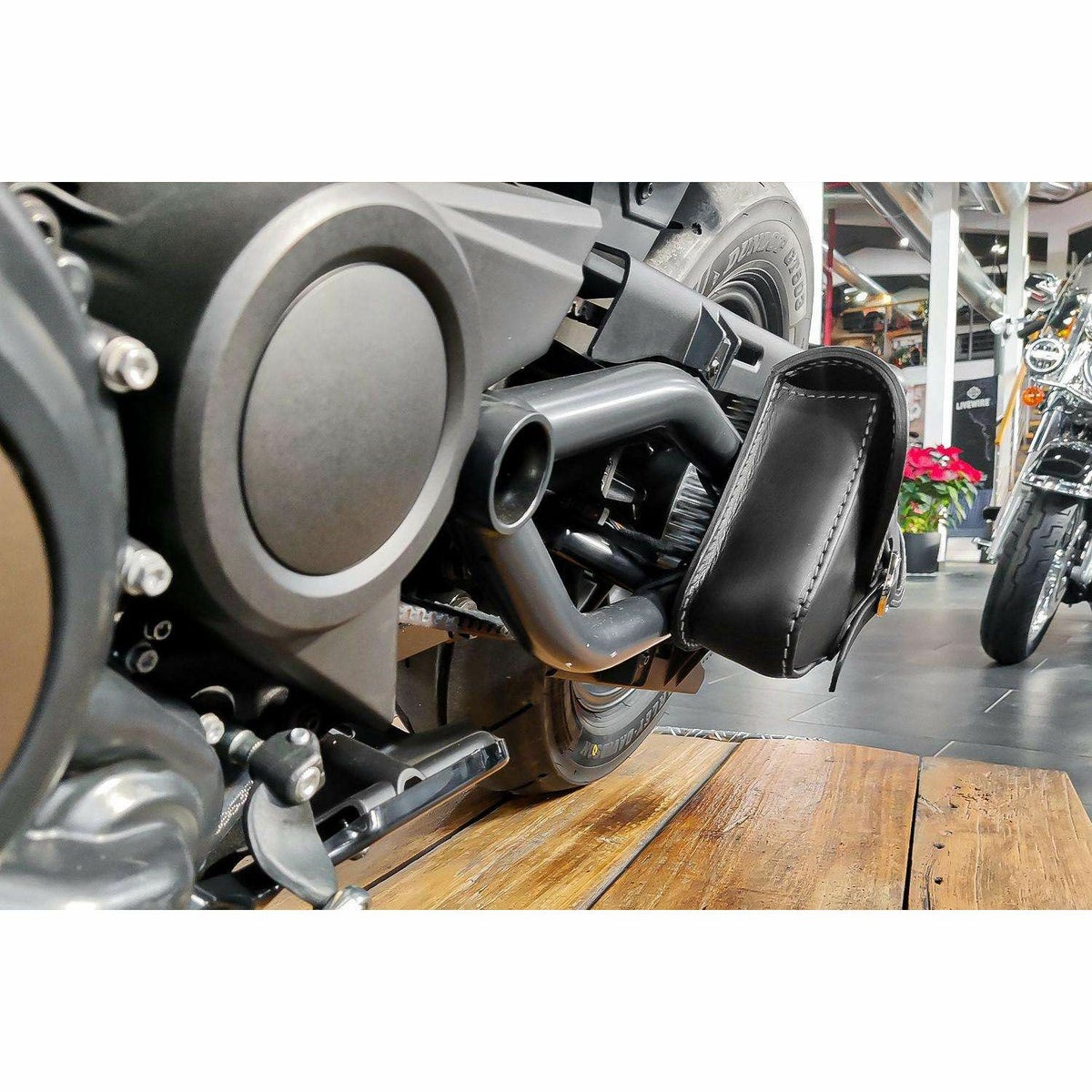 Fusion レザーサドルバッグ 3.5L (ブラック)4