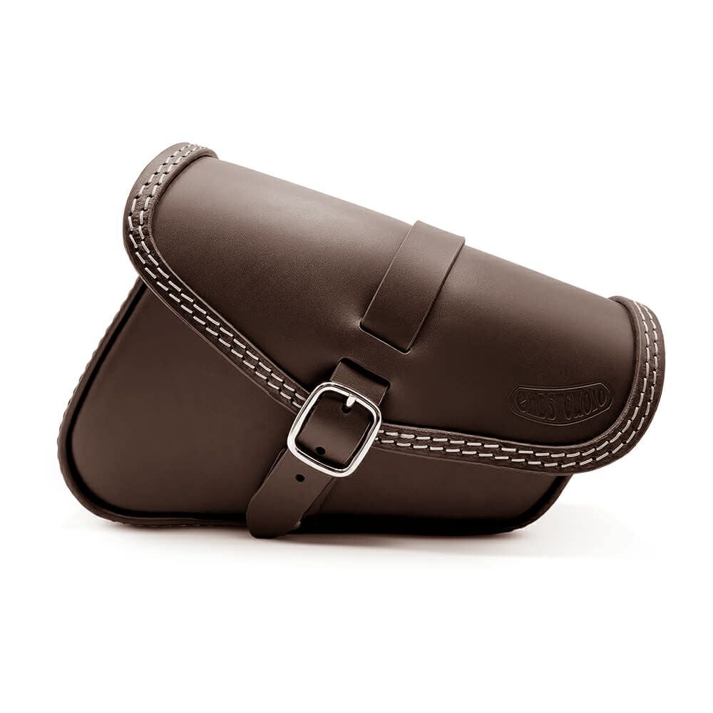 Fusion レザーサドルバッグ 3.5L (ダークブラウン)1