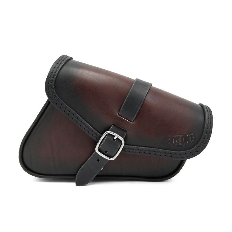 Fusion レザーサドルバッグ 3.5L (ディストレスト・ツートーン・ダーク)