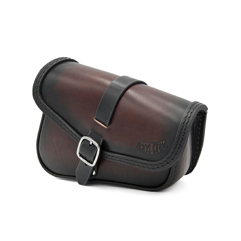 Fusion レザーサドルバッグ 3.5L (ディストレスト・ツートーン・ダーク)2
