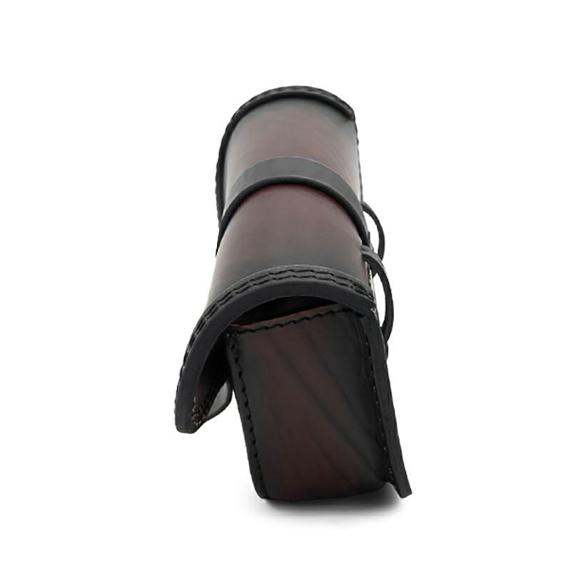 Fusion レザーサドルバッグ 3.5L (ディストレスト・ツートーン・ダーク)3